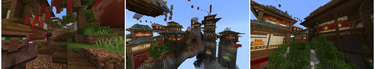 Panorama of the Minecraft Bedrock Marketplace product Ninja Parkour created by Chunklabs.