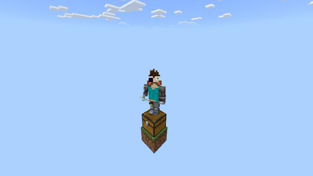Screenshot of the Minecraft Bedrock Marketplace product ONE BLOCK: CRAFTABLE ISLANDS! created by Chunklabs.