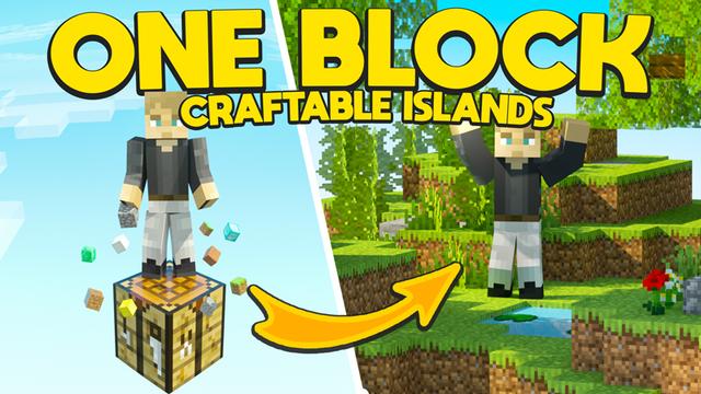 Thumbnail of the Minecraft Bedrock Marketplace product ONE BLOCK: CRAFTABLE ISLANDS! created by Chunklabs.