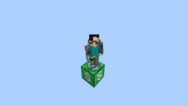 Screenshot of the Minecraft Bedrock Marketplace product ONE BLOCK MILLIONAIRE! created by Chunklabs.