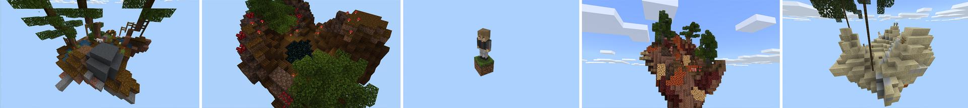 Panorama of the Minecraft Bedrock Marketplace product ONE BLOCK SKYBLOCK! created by Chunklabs.