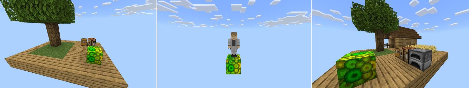 Panorama of the Minecraft Bedrock Marketplace product ONE XP BLOCK! created by Chunklabs.