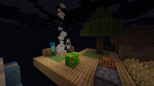 Screenshot of the Minecraft Bedrock Marketplace product ONE XP BLOCK! created by Chunklabs.