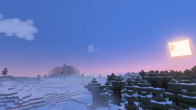 Screenshot of the Minecraft Bedrock Marketplace product REALISTIC SEASONS! Add-On created by Chunklabs.
