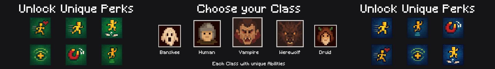 Panorama of the Minecraft Bedrock Marketplace product RPG CLASSES! ADD-ON created by Chunklabs.