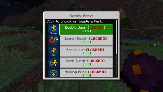 Screenshot of the Minecraft Bedrock Marketplace product RPG CLASSES! ADD-ON created by Chunklabs.