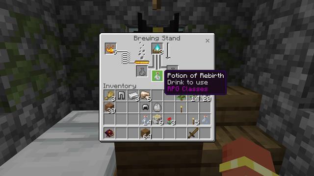 Screenshot of the Minecraft Bedrock Marketplace product RPG CLASSES! ADD-ON created by Chunklabs.