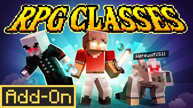 Thumbnail of the Minecraft Bedrock Marketplace product RPG CLASSES! Add-On created by Chunklabs.