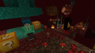 Screenshot of the Minecraft Bedrock Marketplace product SKYBLOCK LUCKY BLOCK! created by Chunklabs.