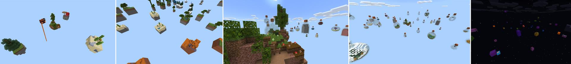 Panorama of the Minecraft Bedrock Marketplace product SKYBLOCK! created by Chunklabs.