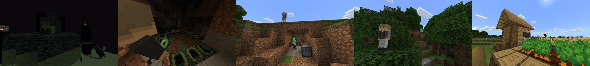 Panorama of the Minecraft Bedrock Marketplace product SPEEDRUNNER VS HUNTERS! created by Chunklabs.