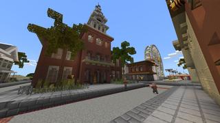 Screenshot of the Minecraft Bedrock Marketplace product Spring City created by Chunklabs.