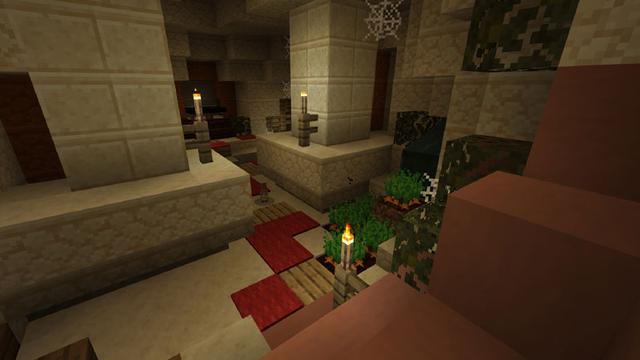 Screenshot of the Minecraft Bedrock Marketplace product Upgraded Deserts created by Chunklabs.