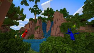 Screenshot of the Minecraft Bedrock Marketplace product Upgraded Jungles created by Chunklabs.
