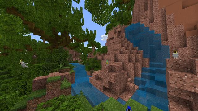 Screenshot of the Minecraft Bedrock Marketplace product Upgraded Jungles created by Chunklabs.