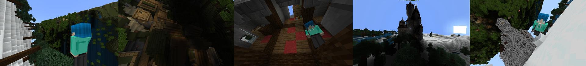 Panorama of the Minecraft Bedrock Marketplace product Vertical Challenge created by Chunklabs.