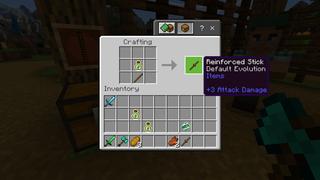 Screenshot of the Minecraft Bedrock Marketplace product WEAPONS EVOLVE! created by Chunklabs.