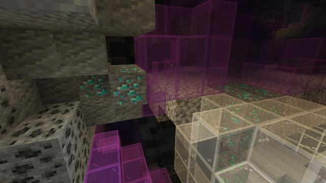 Screenshot of the Minecraft Bedrock Marketplace product XRAY! created by Chunklabs.