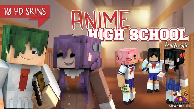 Thumbnail of the Minecraft Bedrock Marketplace product Anime High School HD created by Cleverlike.