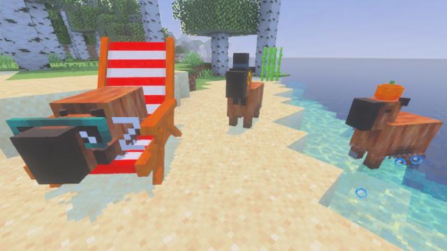 Screenshot of the Minecraft Bedrock Marketplace product Capybara Add-On created by Cleverlike.