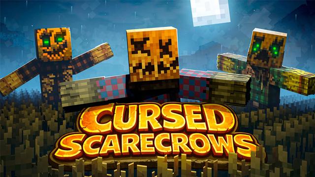 Thumbnail of the Minecraft Bedrock Marketplace product Cursed Scarecrows created by Cleverlike.