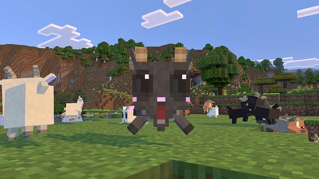 Screenshot of the Minecraft Bedrock Marketplace product Fainting Goats Add-On created by Cleverlike.