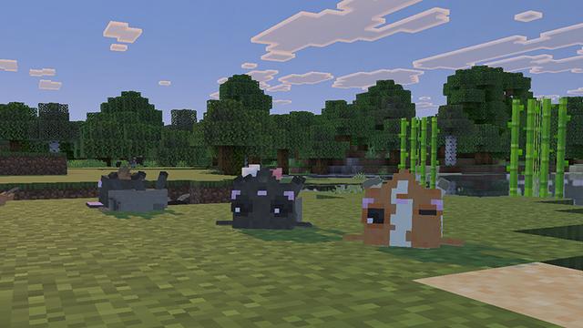 Screenshot of the Minecraft Bedrock Marketplace product Fainting Goats Add-On created by Cleverlike.