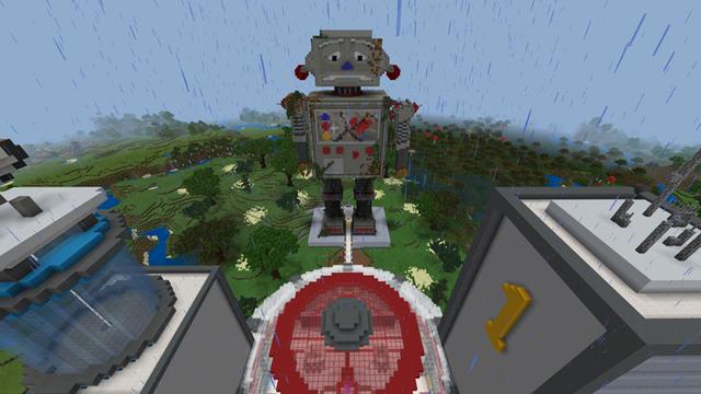 Screenshot of the Minecraft Bedrock Marketplace product Math Robot created by Cleverlike.