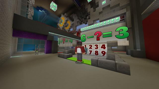 Screenshot of the Minecraft Bedrock Marketplace product Math Robot created by Cleverlike.