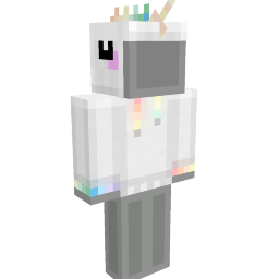 Thumbnail of the Minecraft Bedrock Marketplace product Pastel Unicorn Hoodie created by Cleverlike.