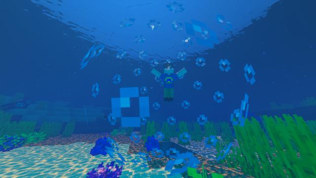 Screenshot of the Minecraft Bedrock Marketplace product Potion Bubbles Add-On created by Cleverlike.