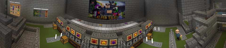 Panorama of the Minecraft Bedrock Marketplace product The Gamemaker's Castle created by Cleverlike.