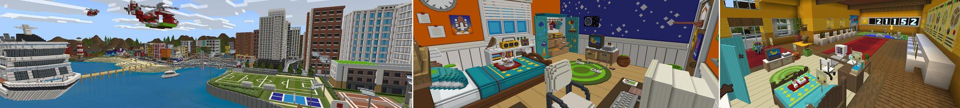 Panorama of the Minecraft Bedrock Marketplace product Trick Shot Tycoon created by Cleverlike.