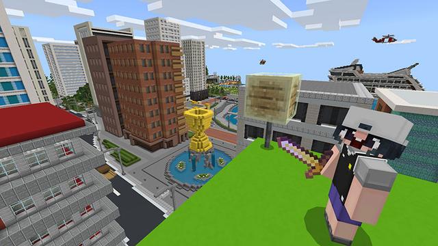 Screenshot of the Minecraft Bedrock Marketplace product Trick Shot Tycoon created by Cleverlike.