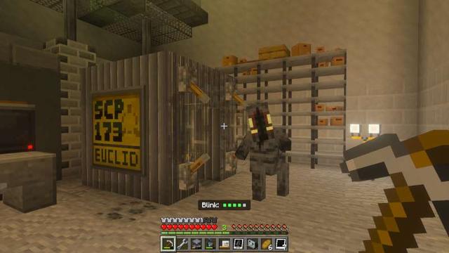 Screenshot of the Minecraft Bedrock Marketplace product SCP: Uncaged Add-On v1.1 created by Cloud Corp.
