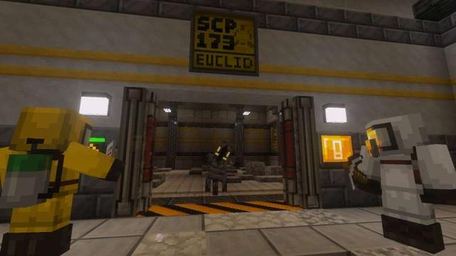 Screenshot of the Minecraft Bedrock Marketplace product SCP: Uncaged Add-On v1.1 created by Cloud Corp.