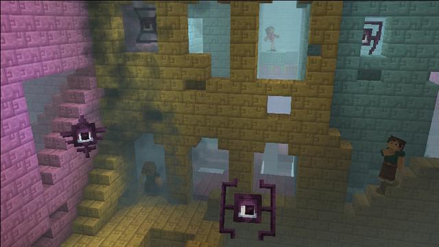 Screenshot of the Minecraft Bedrock Marketplace product Dimensional Travels Add-On created by CodeStudios.