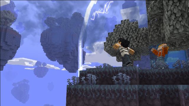 Screenshot of the Minecraft Bedrock Marketplace product Dimensional Travels Add-On created by CodeStudios.