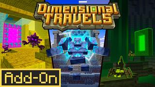 Thumbnail of the Minecraft Bedrock Marketplace product Dimensional Travels Add-On created by CodeStudios.