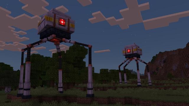 Screenshot of the Minecraft Bedrock Marketplace product Alien Apocalypse Add-On created by CompyCraft.