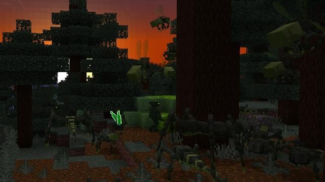 Screenshot of the Minecraft Bedrock Marketplace product Alien Apocalypse Add-On created by CompyCraft.