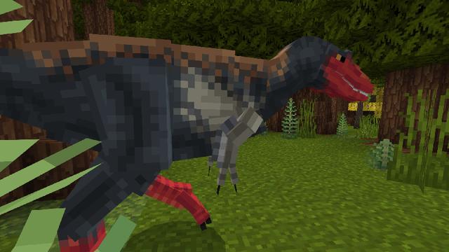 Screenshot of the Minecraft Bedrock Marketplace product CLAWS: a Dinosaur Adventure created by CompyCraft.