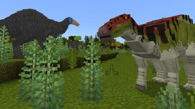 Screenshot of the Minecraft Bedrock Marketplace product CLAWS: a Dinosaur Adventure created by CompyCraft.