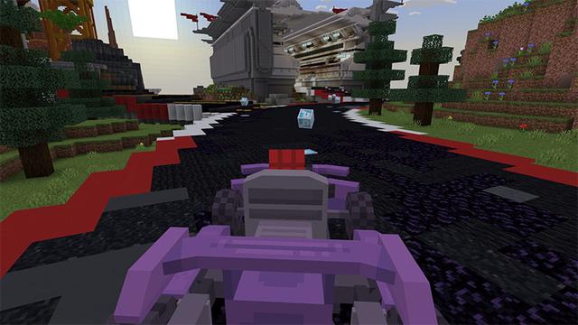 Screenshot of the Minecraft Bedrock Marketplace product CUSTOM KARTS++ created by CompyCraft.