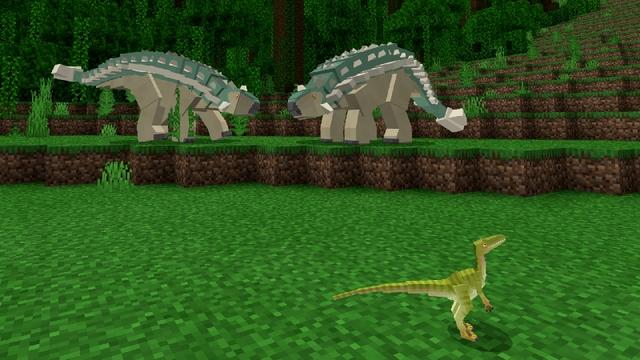Screenshot of the Minecraft Bedrock Marketplace product Dinosaur Survivors created by CompyCraft.