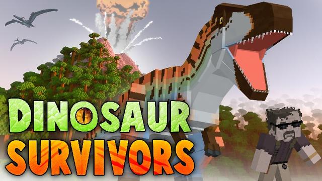 Thumbnail of the Minecraft Bedrock Marketplace product Dinosaur Survivors created by CompyCraft.