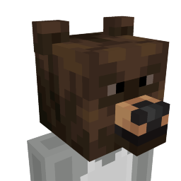 Thumbnail of the Minecraft Bedrock Marketplace product Grizzly Bear Head created by CompyCraft.
