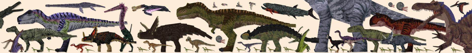 Panorama of the Minecraft Bedrock Marketplace product Paleocraft: Dinosaur Breakout created by CompyCraft.
