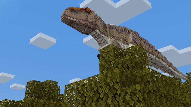 Screenshot of the Minecraft Bedrock Marketplace product Paleocraft: Dinosaur Breakout created by CompyCraft.