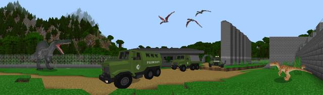 Panorama of the Minecraft Bedrock Marketplace product Paleocraft created by CompyCraft.
